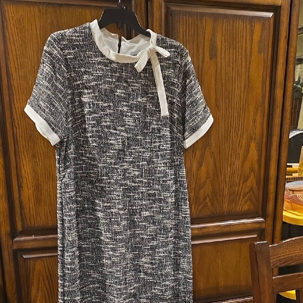 Shelby & Palmer Black and White Tweed Dress